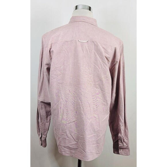 AG Adriano Goldschmied XL Standard Fit Oxford Shirt Pink Cotton Button Down - Picture 5 of 5